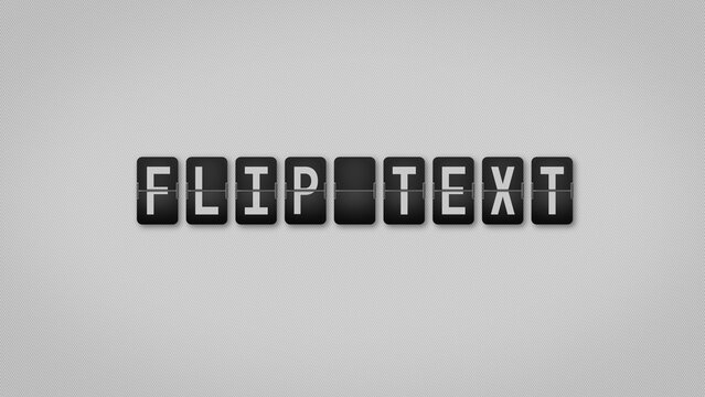 Flip Text Animation Preset