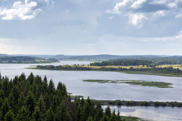 Karelian natural photo taken at the top of the Paasonvuori Mount