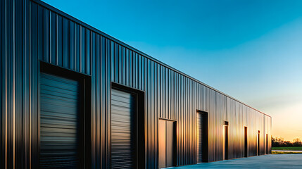 Fototapeta premium Entrepôt de stockage et logistique
