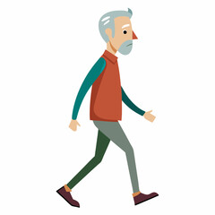 old man walking