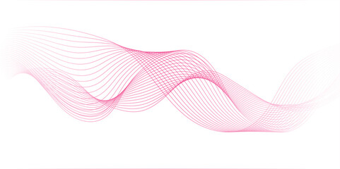  abstract wave element for design pink and white. Design template for cover, business. Abstract dynamic color lines, waves. Vector geometric backgrounds.