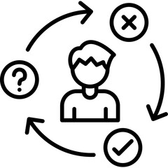 Logical Decision Steps Icon