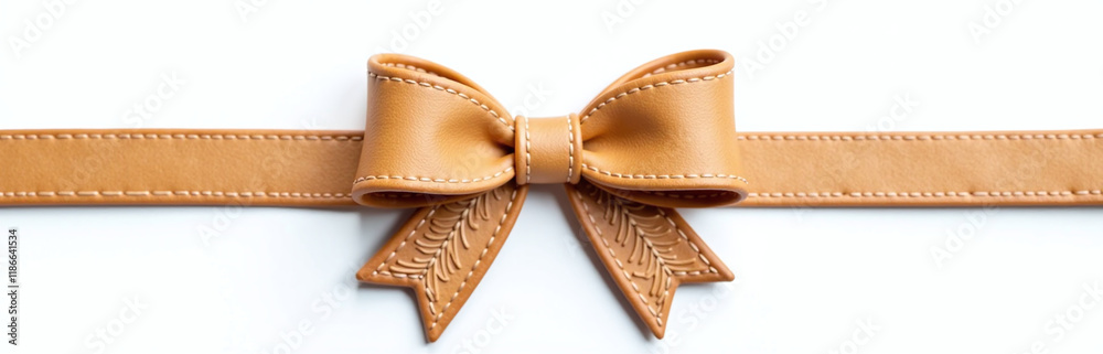 Aufkleber gingerbread bow sits elegantly isolated on a white background adding festive touch to christmas deco
