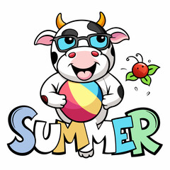 alphabet letter a cow