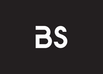 BS letter logo and initial logo design