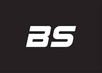 BS letter logo and initial logo design