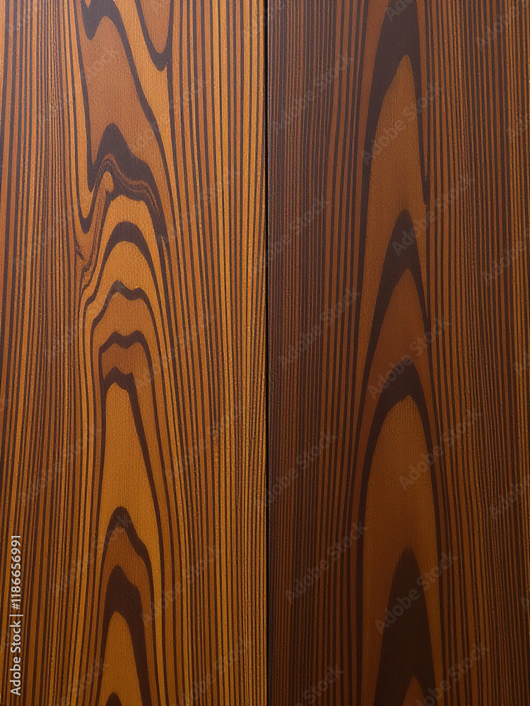 Poster Exotic Zebrano Wood Features A Distinctive Textured Pattern That Resembles African Animal Hide With Swirling Dark Brown Striations. 00001