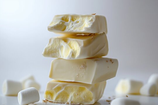 Marshmallow tower, confectionery display