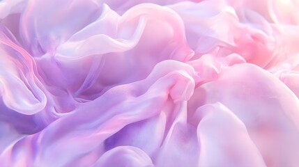 Fototapeta premium Soft Pink and Purple Gradient Waves in High-Quality Photorealistic Background