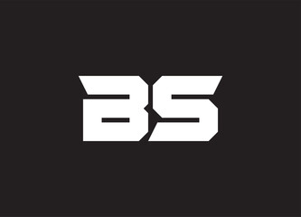 BS letter logo and initial logo design
