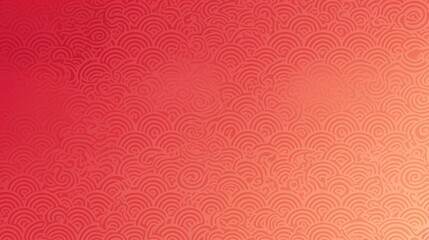 Gorgeous Red Gradient Background with Chinese New Year Circles and Stars, Embracing Festive Joy in Traditional Art Style. Dark Crimson and Light Coral Patterns Adding Elegance.