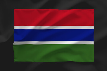 Fototapeta premium GAMBIA FLAG