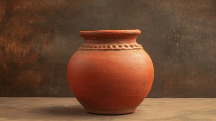 Ancient Terracotta Pot: A Rustic Still Life