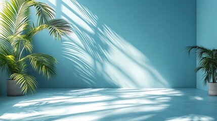 Serene indoor greenery modern room decoration bright environment minimalist