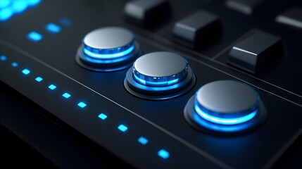 Sleek High-Tech Silver Circuit Design with Photorealistic Detail