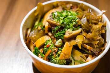 Delicious Taiwanese cold braised snack bowl