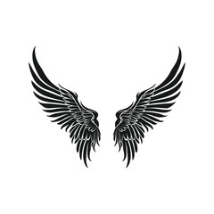 elegant illustration of wings