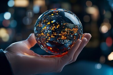 Advanced Visualization of 5G Network Technology in a Crystal Sphere Representation