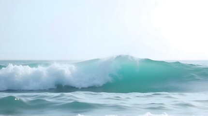 Obraz premium Ocean Wave Turquoise Water Foam Crest Seascape Serenity