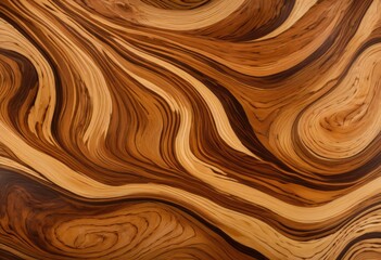 Fototapeta premium detailed close beautiful natural wood grain patterns showcasing rich textures elegant swirls varying shades tones, design, surface, structure, lines, color