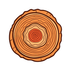 Fototapeta premium tree rings vector icon, earth day vector illustration - simple illustration of tree rings perfect for logos, and earth day-themed designs.