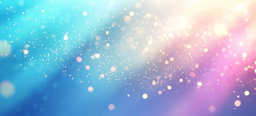 Fototapeta premium Colorful abstract background with shimmering bokeh lights creating a dreamy atmosphere of celebration and joy