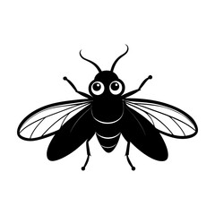 Firefly cartoon vector silhouette
