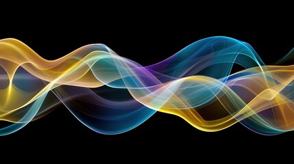 Naklejka premium Abstract colorful wave background.