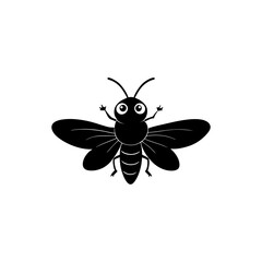 Firefly cartoon vector silhouette