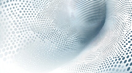 Obraz premium Abstract swirling pattern of dots and lines in shades of grey