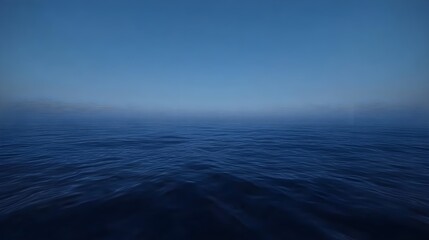 Fototapeta premium Tranquil Blue Sky Over Endless Ocean at Dusk - Photorealistic Image