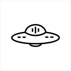 ufo vector icon line template