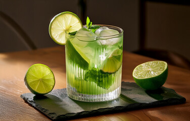 mojito cocktail on the table