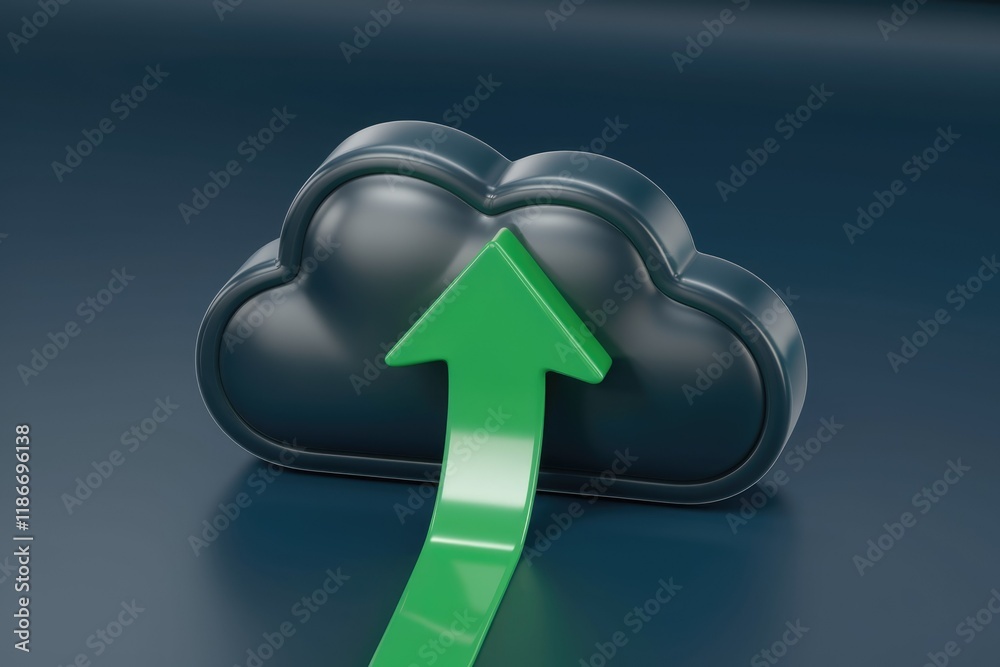 Aufkleber Upload data to the cloud for secure storage and easy access.