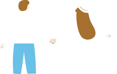 A couple are holding hands