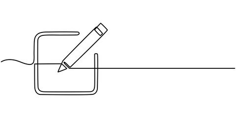 Edit Line Icon Design with Editable Stroke. Suitable for Web Page, Mobile App, UI, UX and GUI design, continuous one line drawing, Edit vector icon set black filled and outlined style, one line.