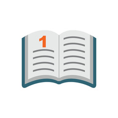 book school icon. school learning and education theme. isolated design. vector illustration