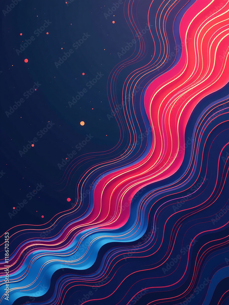 Poster Creates Visually Striking Backgrounds Featuring Abstract Geometric Lines That Resemble Traditional Art Forms With A Unique Twist. 00001