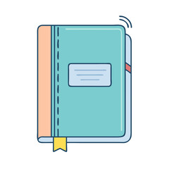 closed journal vector icon, book day vector illustration - simple illustration of closed journalperfect for logos, and book day-themed designs.