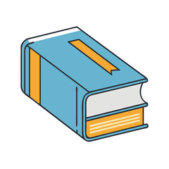 hardcover book vector icon, book day vector illustration - simple illustration of hardcover book perfect for logos, and book day-themed designs.