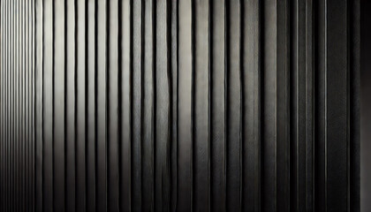 A sleek, modern black surface with vertical ridges