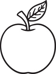 apple with leaf