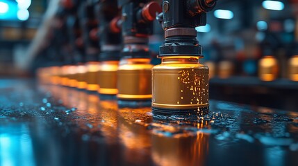 Automated Bottle Filling Production Line Process