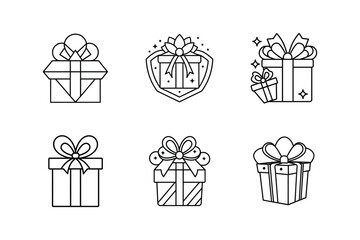 gift giving vector element icon illustration