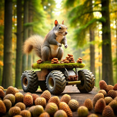 a-squirrel-driving-a-monster-truck-through-a-fores