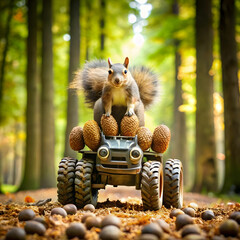 a-squirrel-driving-a-monster-truck-through-a-fores
