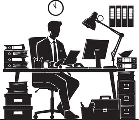 businessman working in office