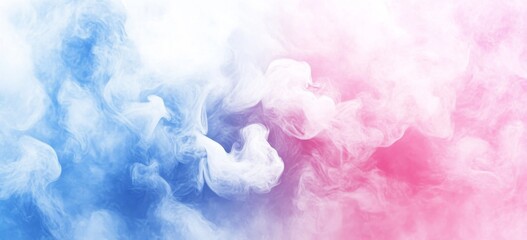 Fototapeta premium Soft Pastel Background with Pink, Blue, and White Gradient. Minimalist and Calming Color Scheme.