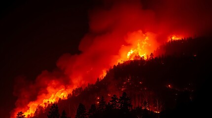 Hauntingly Los Angeles Skyline at Sunrise After Devastating Wildfire &ndash; Apocalyptic Glow Amidst Smoke, fire in los Angeles, city in fire