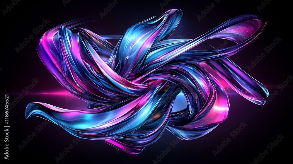Poster dazzling iridescent structures in a mesmerizing kaleidoscopic layout of vibrant prismatic patterns a